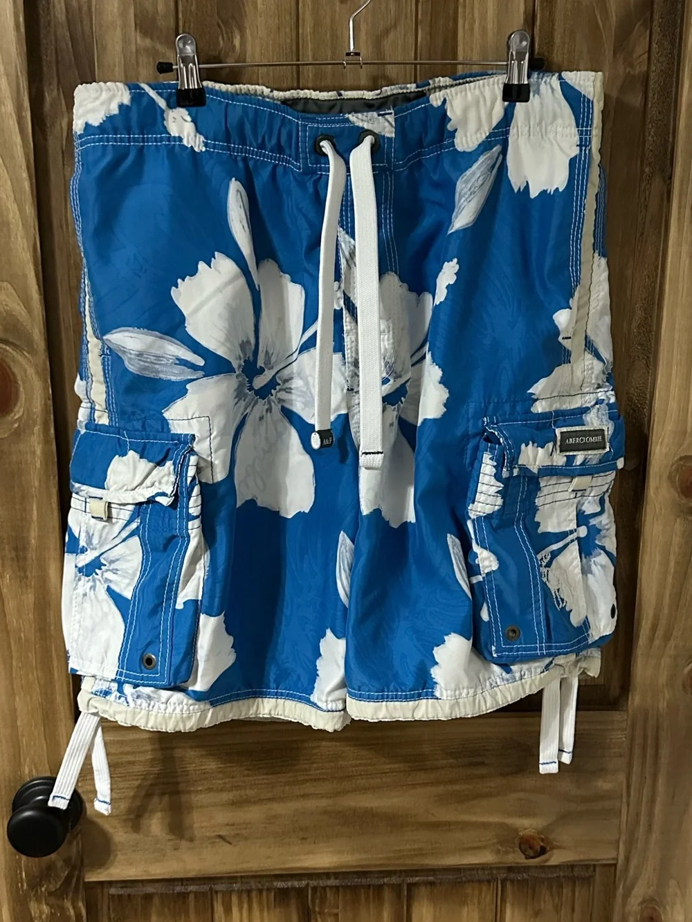 Vintage Y2K Abercrombie & Fiitch Tugger Cargo Swim Trunks Size XL